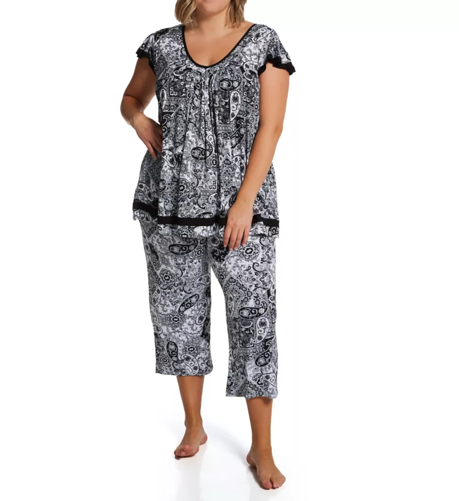 Ellen Tracy Plus Yours to Love Cropped Sleep Pant 8715X - Image 4