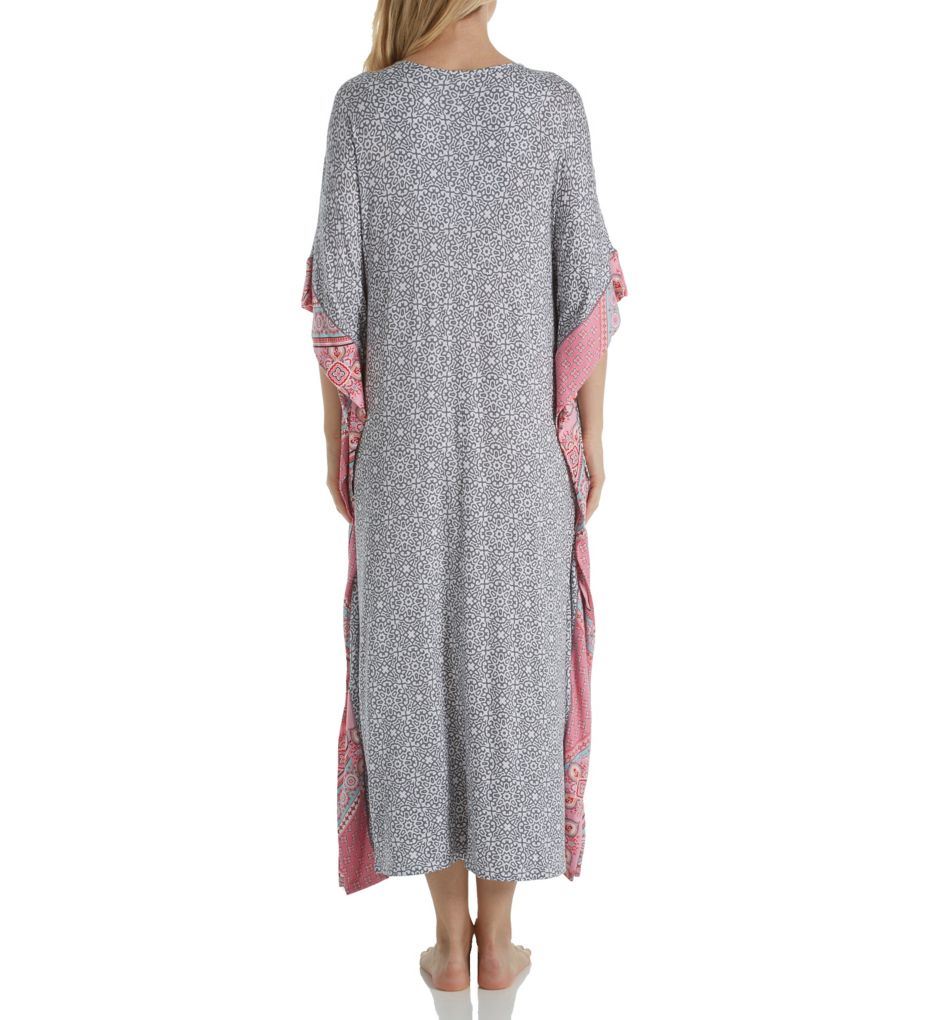 Flower Medallion Long Caftan-bs