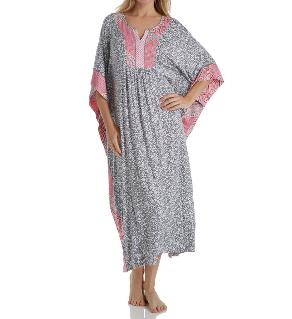 Flower Medallion Long Caftan-fs