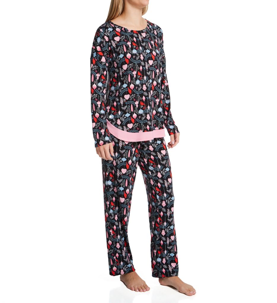 Brushed Sweater Knit Long Sleeve PJ Set