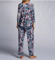 Paisley 3/4 Sleeve PJ Set