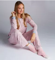 Brushed Sweater Knit PJ Set with Socks