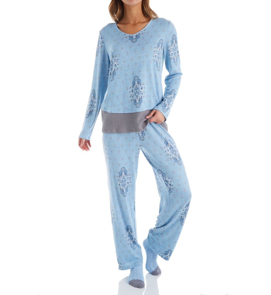 Sweater Knit PJ Set with Matching Socks