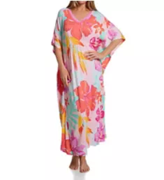 Tropical Floral Long Caftan