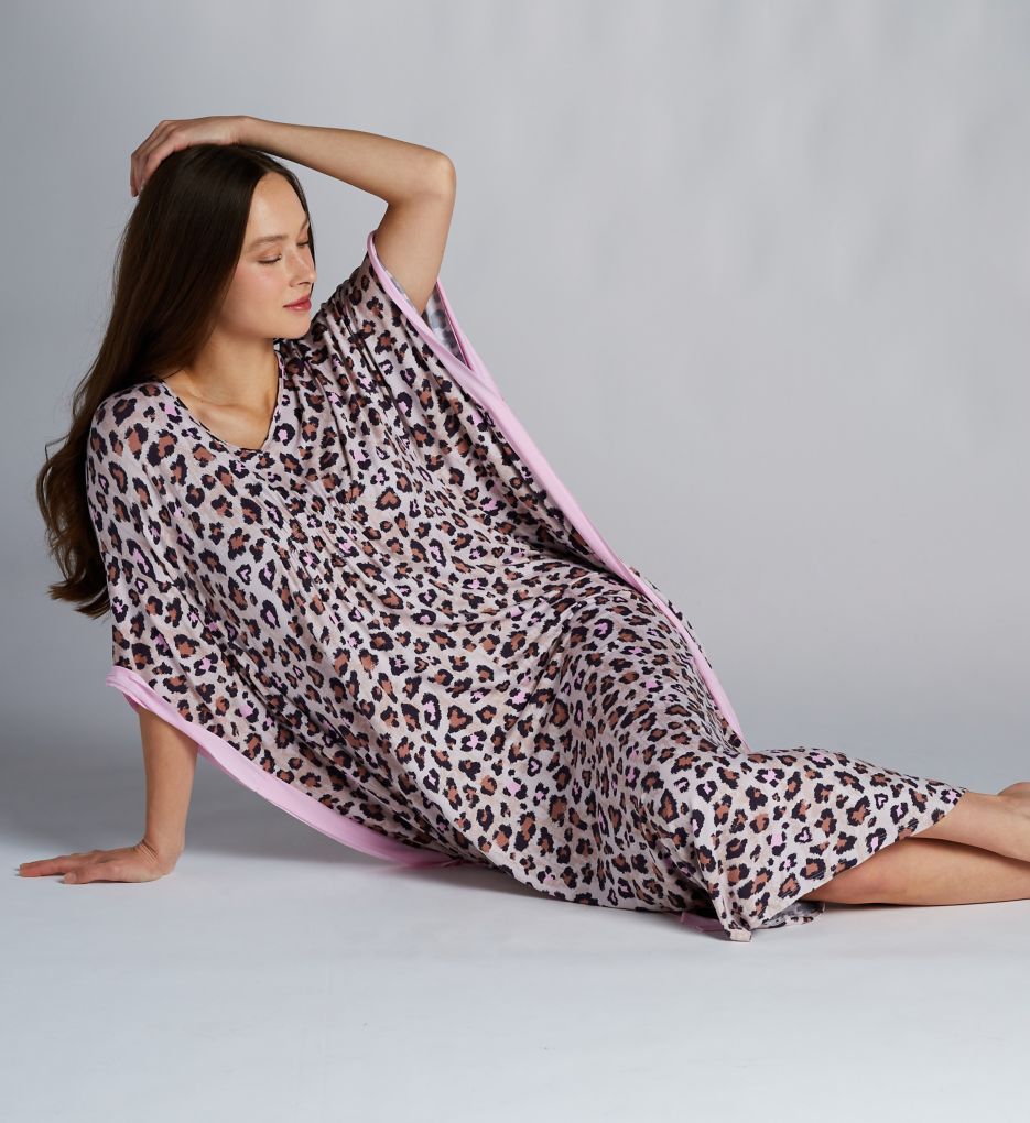 Ellen Tracy Leopard Jersey Caftan