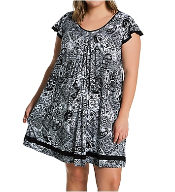 Ellen Tracy Plus Yours To Love Short Sleeve Chemise 9015331