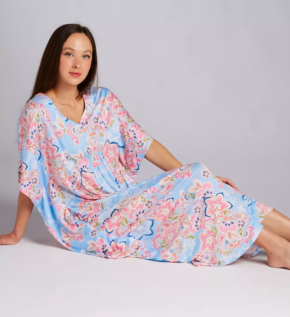 Plus Size Paisley Print Caftan Paisley 3X