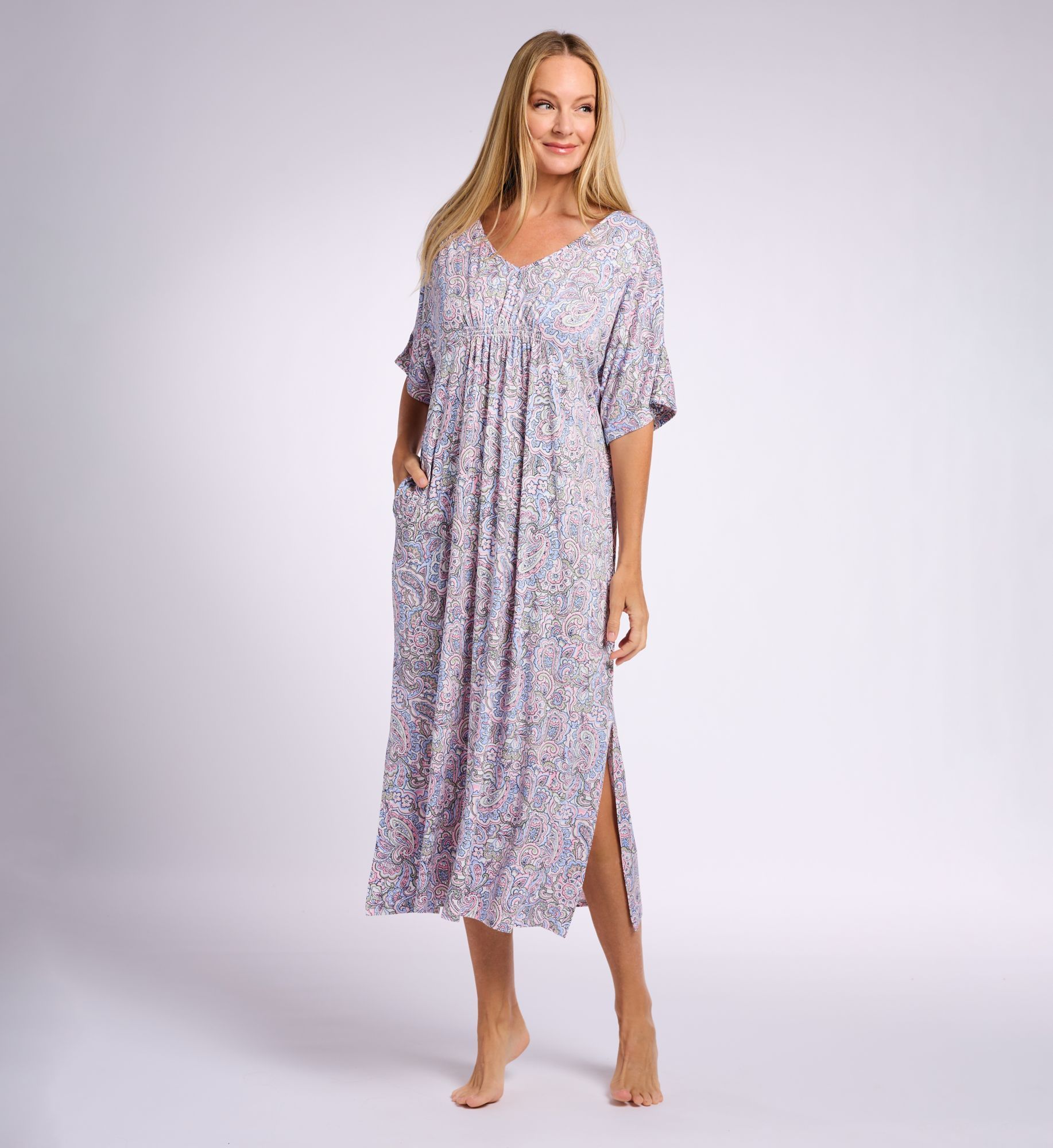 Ellen Tracy Wicking Jersey Long Tunic N00076  – Main View  – Front View
