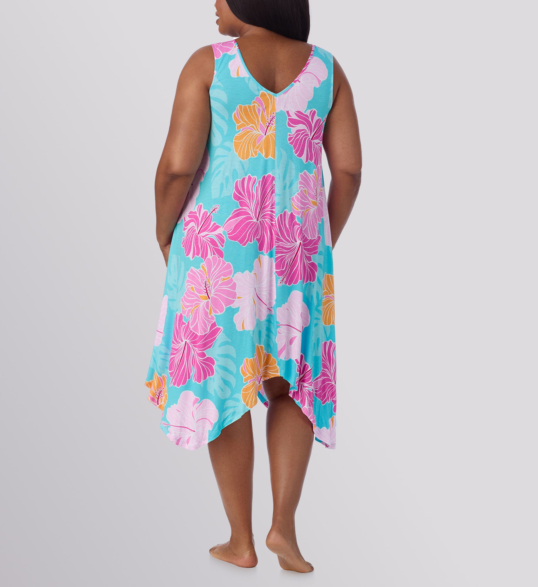 Ellen Tracy Plus Size Sleeveless Midi Gown N20016X - Image 2