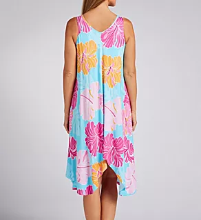 Plus Size Sleeveless Midi Gown