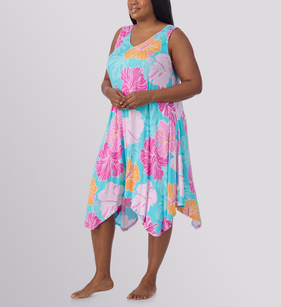 Ellen Tracy Plus Size Sleeveless Midi Gown
