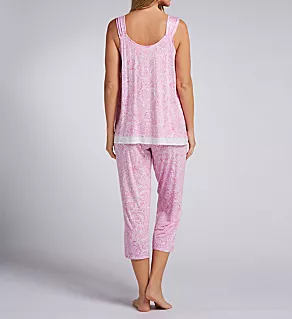 Plus Size Paisley Cropped PJ Set Paisley 1X