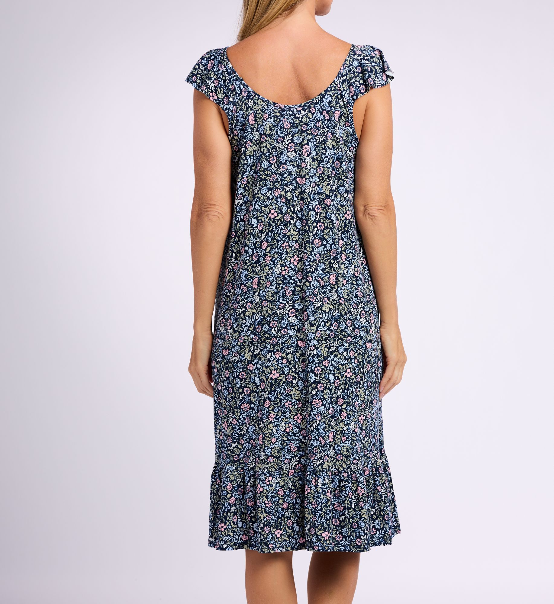Ellen Tracy Long Midi Gown N80076  – Main View  – Front View  – Back View