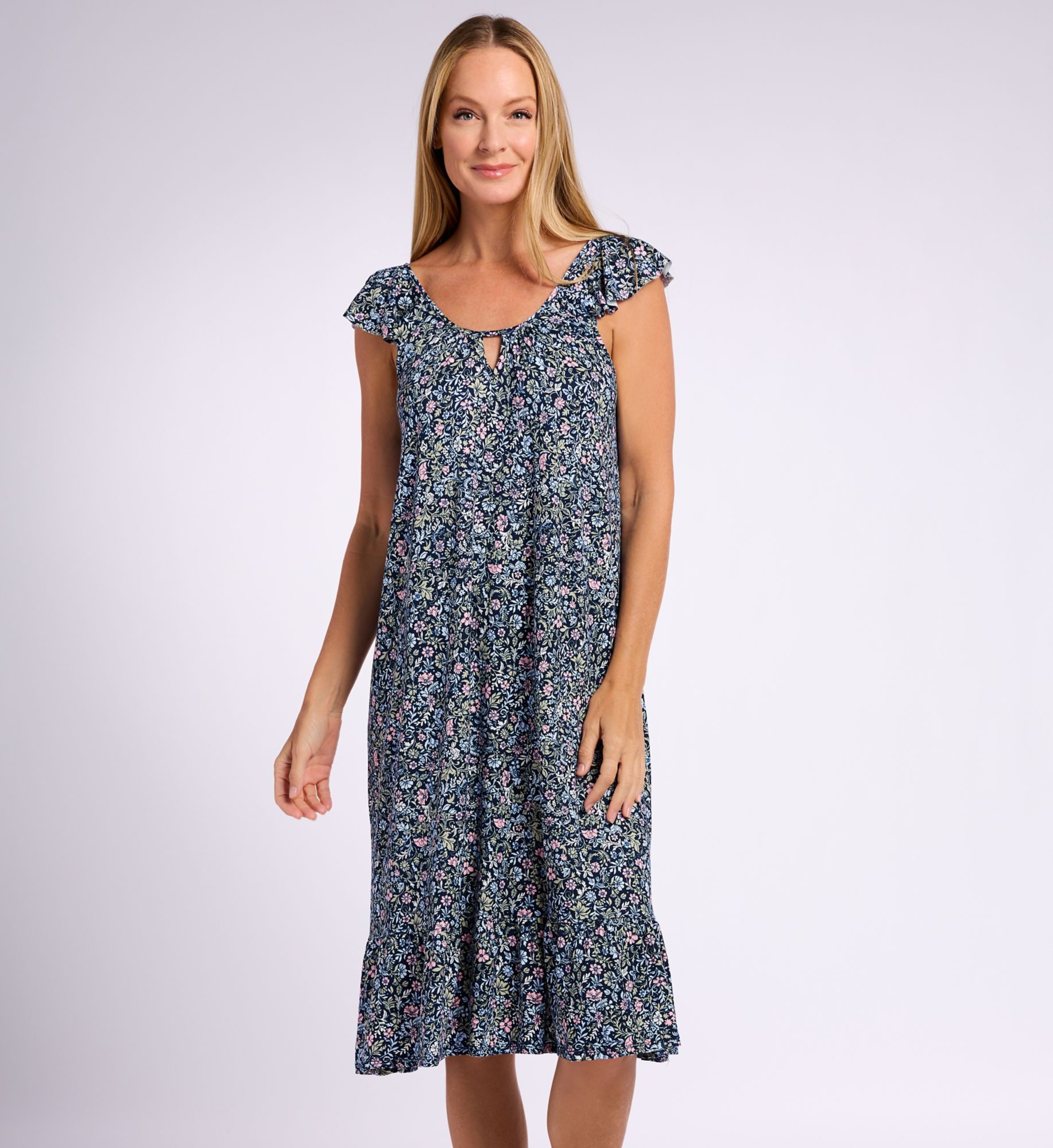 Ellen Tracy Long Midi Gown N80076  – Main View  – Front View