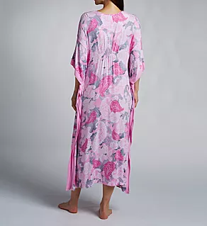 Pink Paisley Jersey Caftan