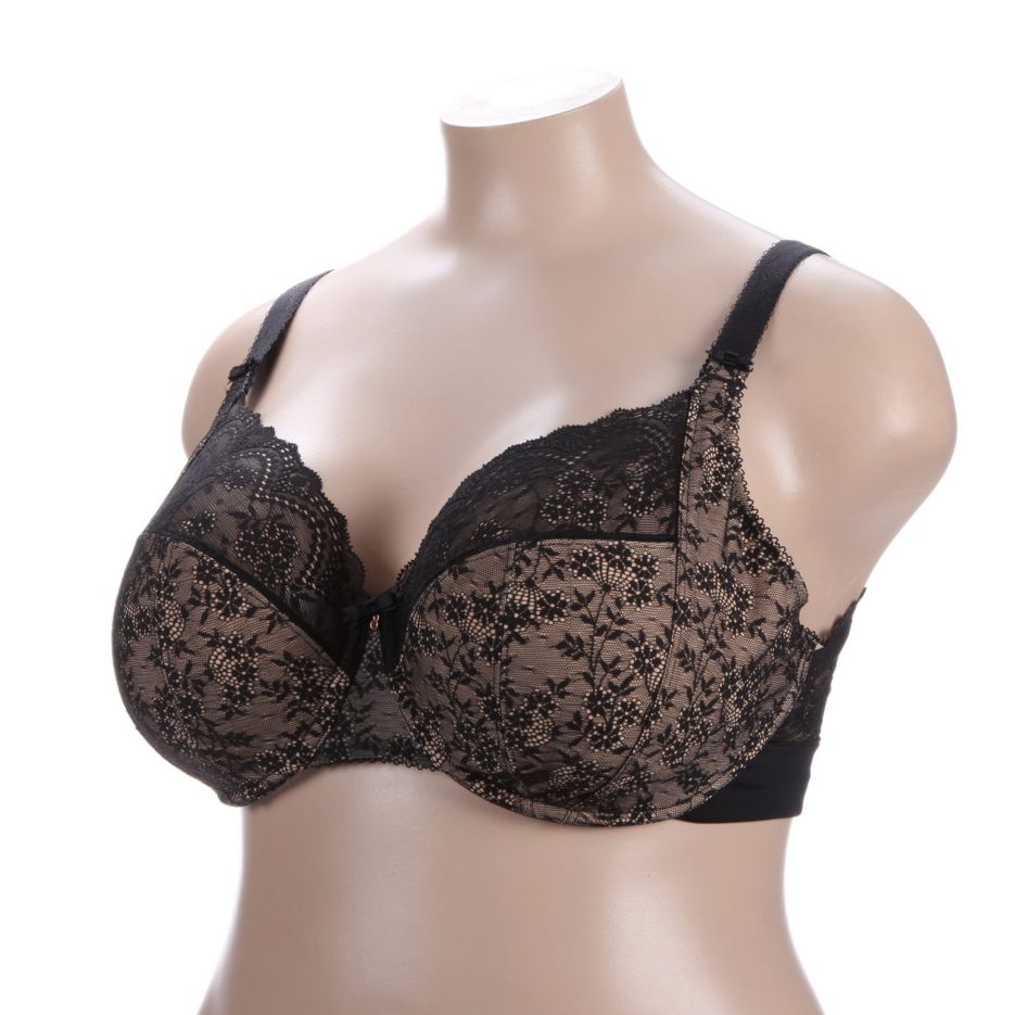 Elomi Womens Tia Underwire Bandless Bra, EL4280, 32GG, Black : :  Clothing, Shoes & Accessories