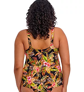 Tiger Valley Non-Wired Moulded Tankini Swim Top Black 16
