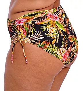 Tiger Valley Adjustable Bikini Brief Swim Bottom Black 12