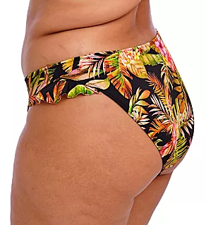 Tiger Valley High Leg Bikini Brief Swim Bottom Black 12