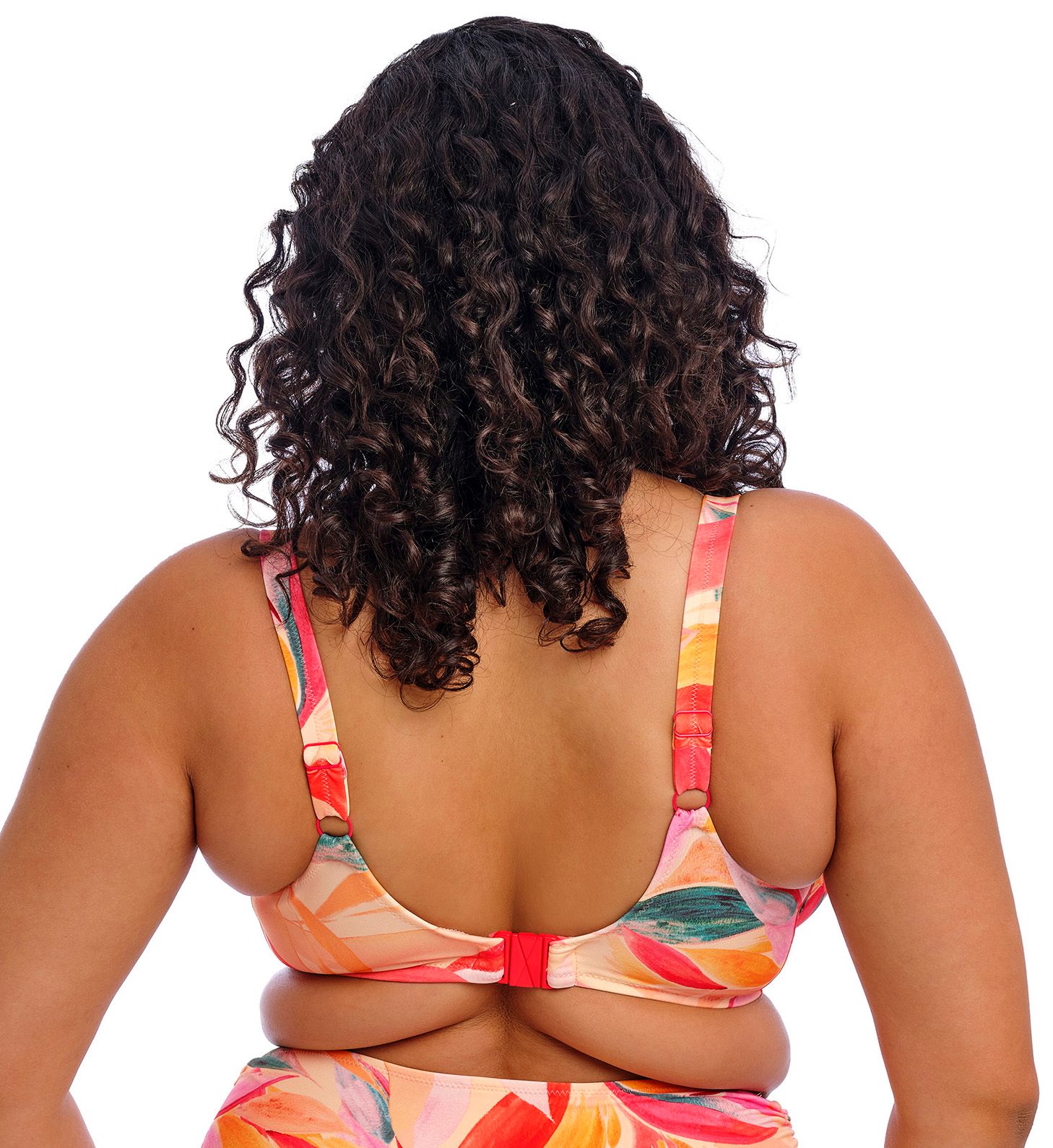 Elomi Sancho Beach Underwire Plunge Bikini Swim Top Mango 34H  - Image 2