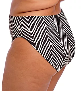 Fiji Falls Mid Rise Bikini Brief Black 12