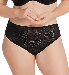 Kelsey High Leg Brief Panty Black 3X