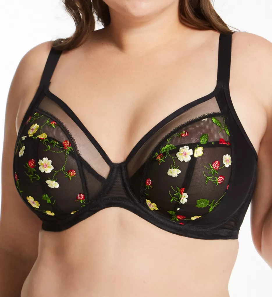 Elomi Charley Banded Plunge Underwire Bra (4380),44F,Pansy