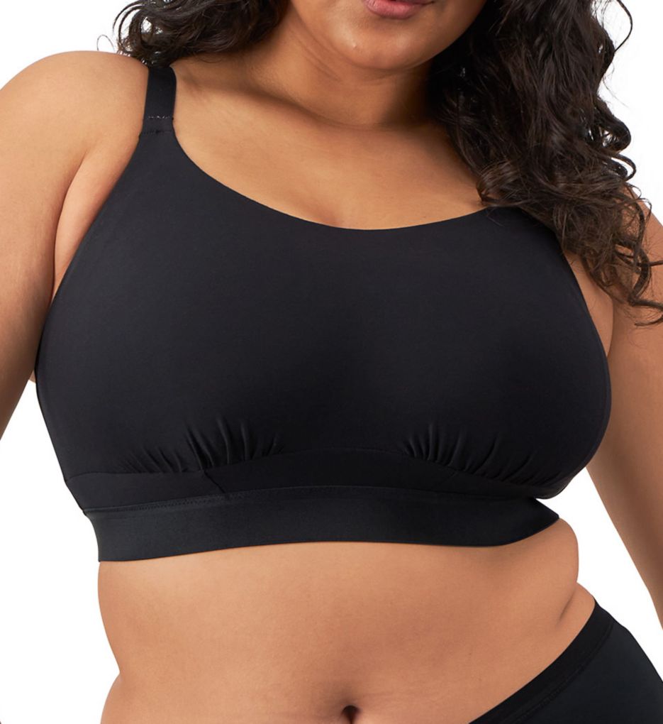 Women Plus Size Bra Full Coverage Wirefree Comfort Bralettes Grey