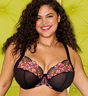Teagan UW Plunge Bra Rainbow 46DD