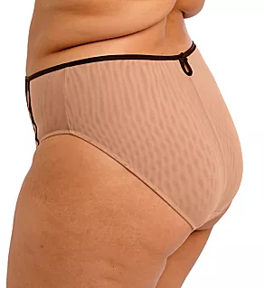 Teagan High Leg Brief Panty Cafe au Lait L