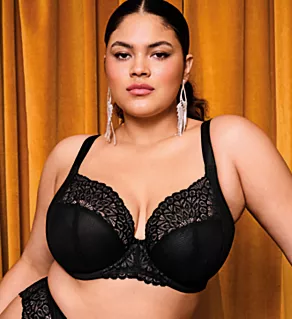 Tiernie Stretch Plunge Bra Black 32GG