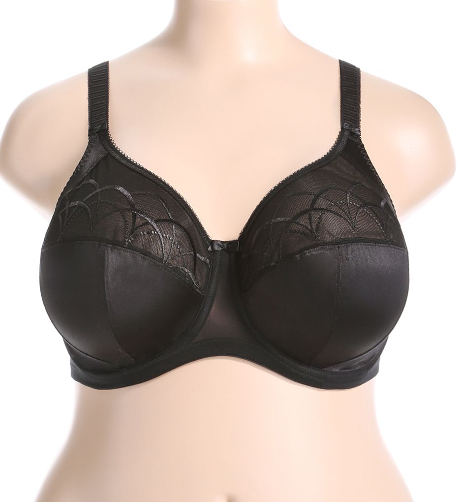 Elomi Cate Underwire Full Cup Banded Bra Black 42H  - Image 1
