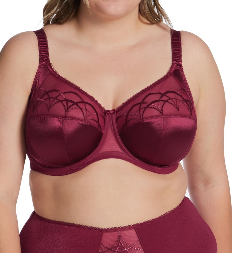 Elomi Cate Full Figure Underwire Lace Cup Bra El4030, Online Only In Ink