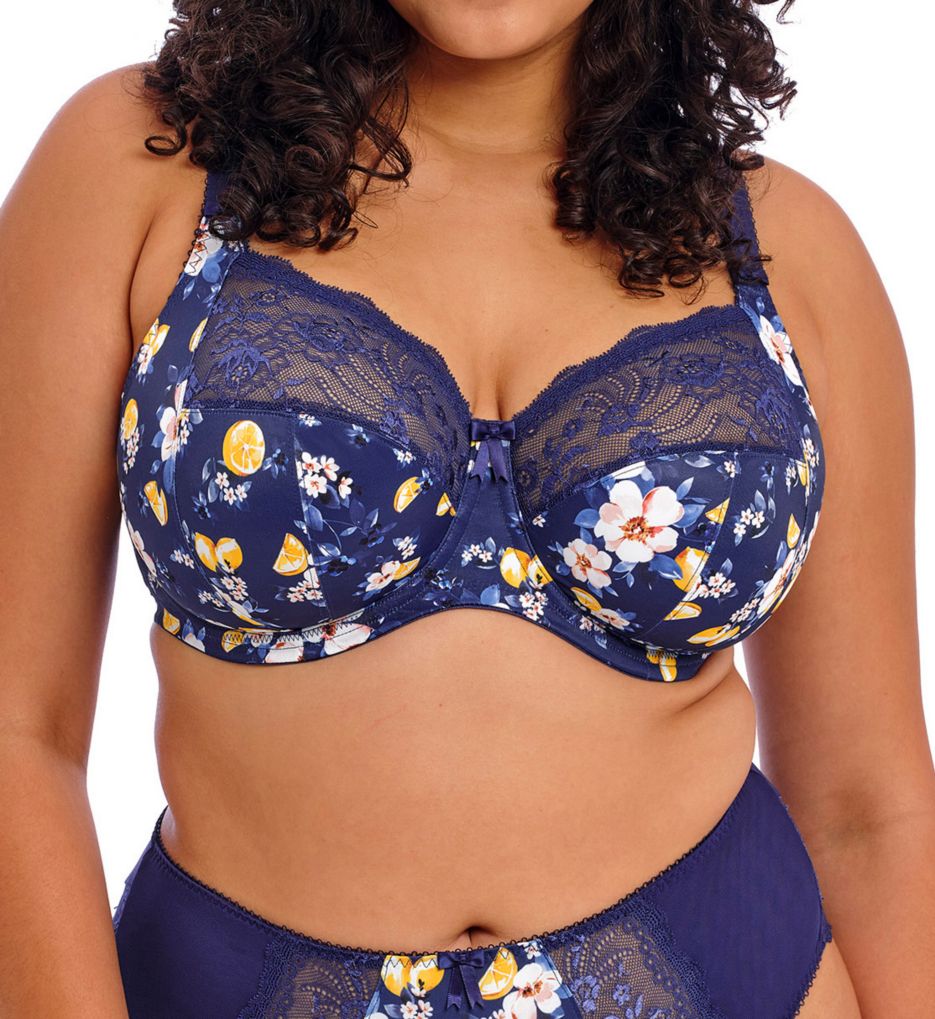 New Ladies M*S Printed Mesh Underwired Extra Support Bra Size 32H