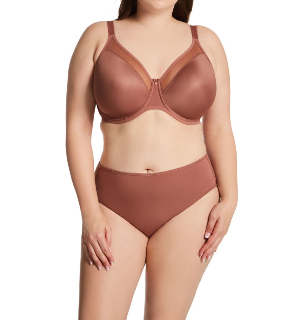 Elomi Smooth Unlined Underwire Molded Bra (4301),36G,Clove 