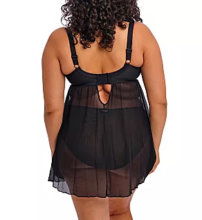 Sachi Underwire Babydoll Black 34G
