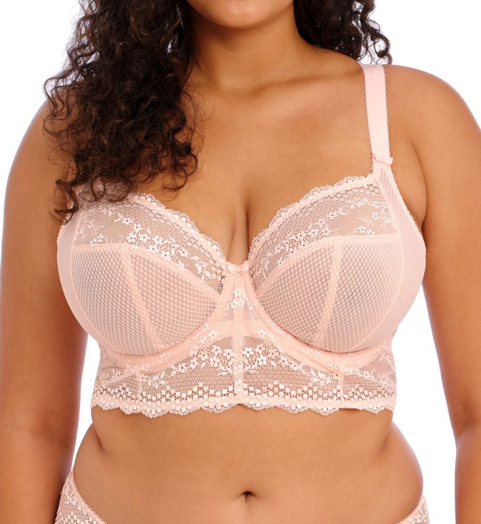 Charley Stretch Lace Underwire Plunge Bra EL4382 - White