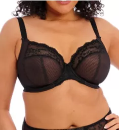 Charley Underwire Stretch Lace Plunge Bra Black 32GG