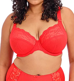 Charley Underwire Stretch Lace Plunge Bra Salsa 46DD