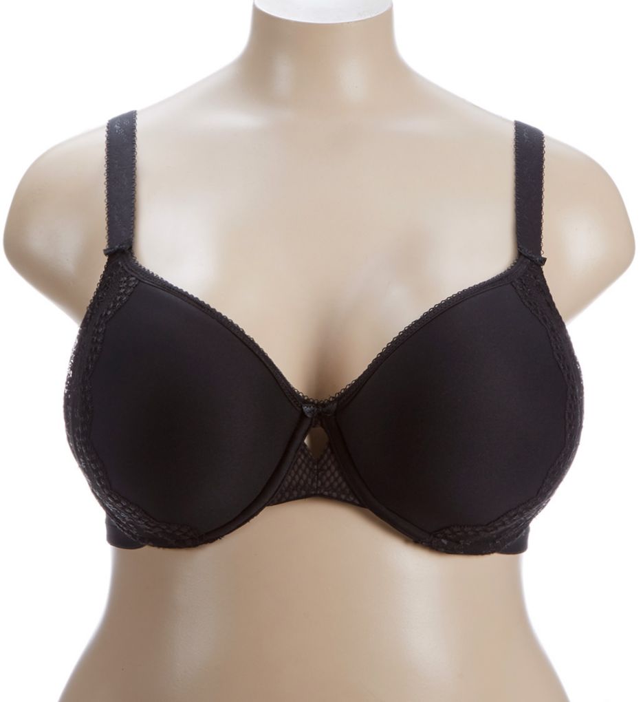 Elomi Charley Underwire Bandless Spacer Bra in Black - Busted Bra Shop