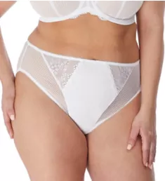 Charley High Leg Brief Panty White 3X