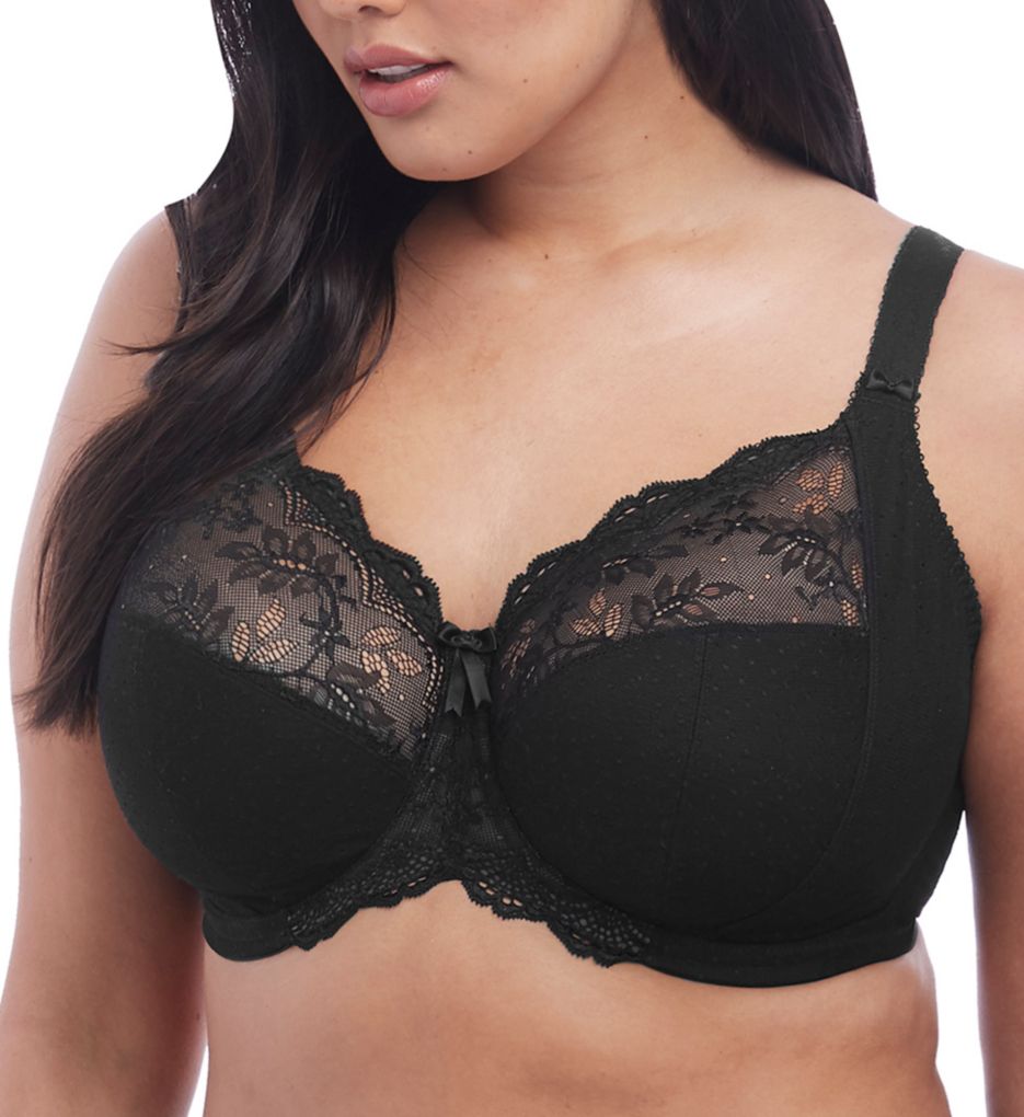 Elomi Raquel Underwire Full Cup Banded Bra in Black FINAL SALE (40% Off)