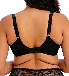 Lucie Underwire Stretch Cup Plunge Bra Black 42F