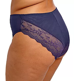 Lucie High Leg Brief Panty Midnight 2X