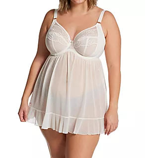 Priya Underwire Babydoll Top Vanilla 32GG