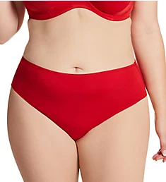 Morgan Smooth Full Brief Panty Haute Red 3X-4X