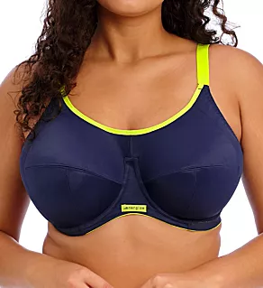 Energise Underwire Sports Bra with J Hook Navy 32GG
