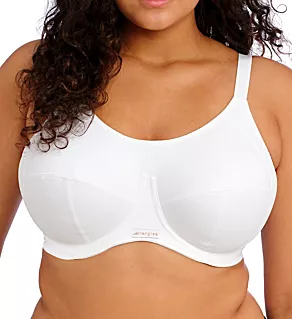 Energise Underwire Sports Bra with J Hook White 38D