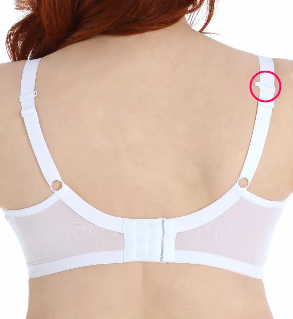 Energise Underwire Sports Bra with J Hook White 34GG