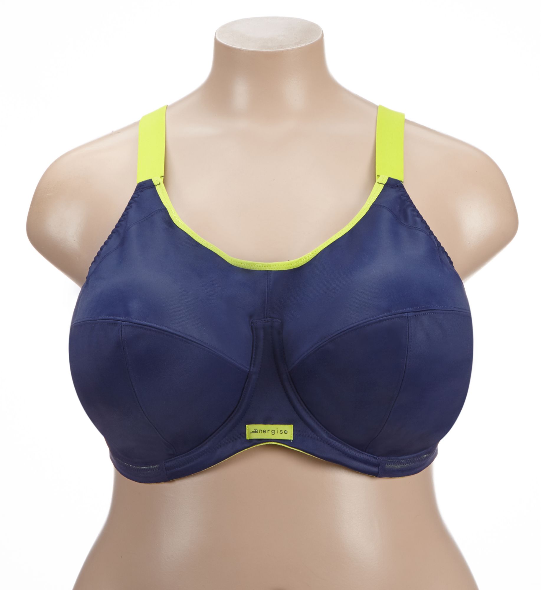 Elomi Energise Underwire Sports Bra with J Hook Navy 38H  - Image 1